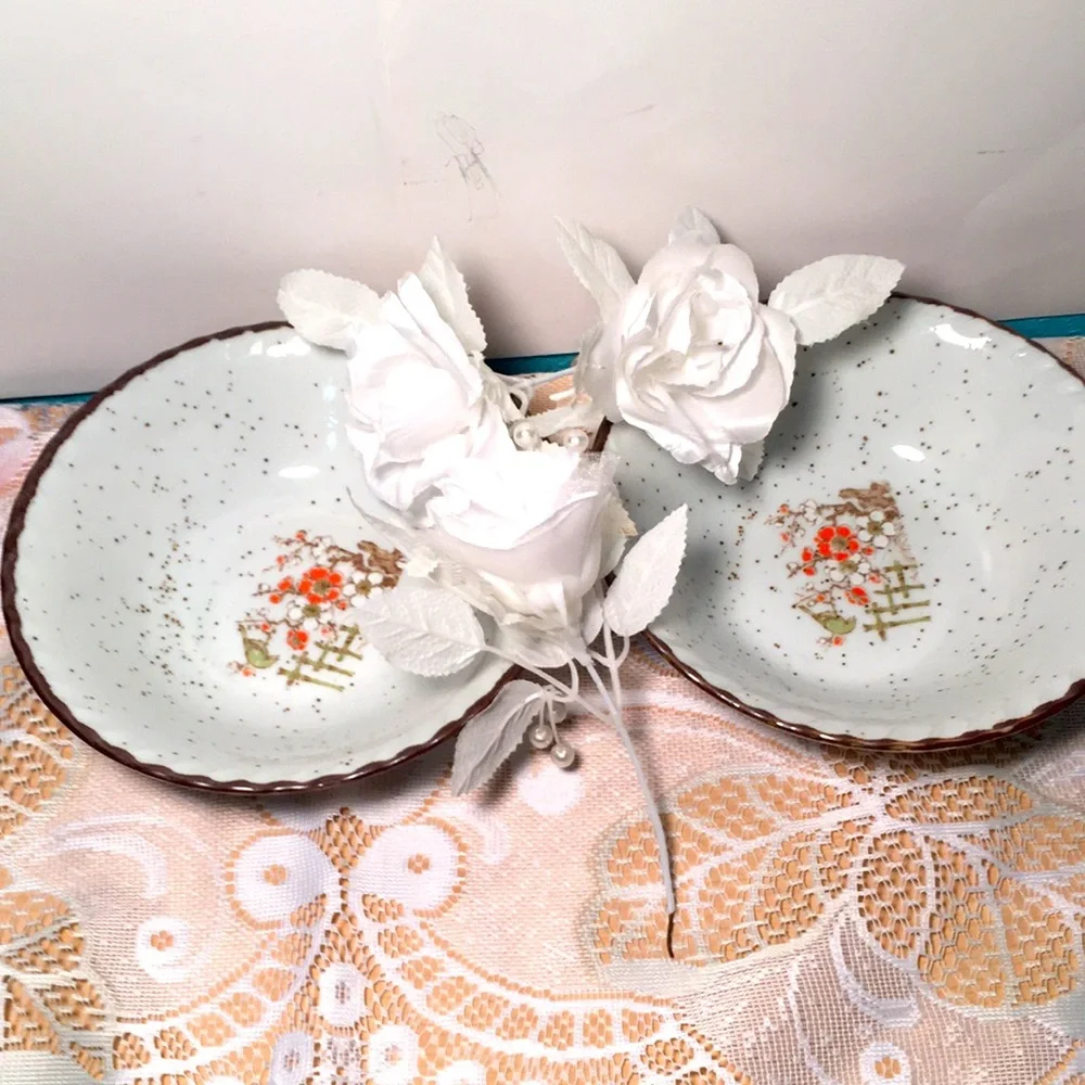 Two Medium Size Bowls, Made In Japan.